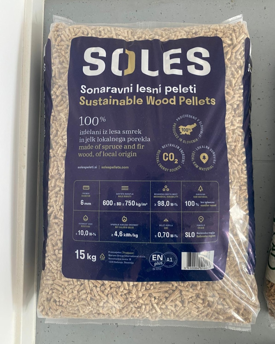SOLES Pellets Verpackung